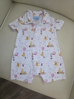 Classic Whimsy Pooh Bear Romper
